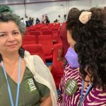 Angela Maria Feitosa Mendes at COP 27, after the speech of Lula Da Silva, president elect of Brazil