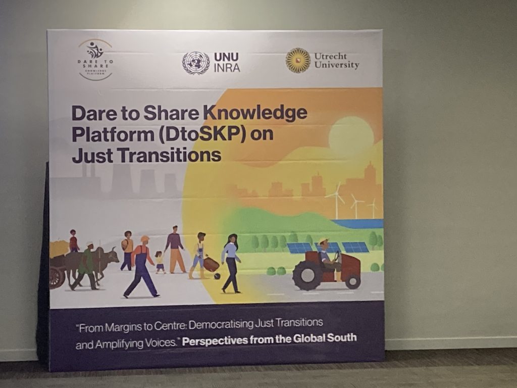 COP 28 : « Oser partager la connaissance sur les transitions justes »- UNU-INRA-UTRECHT